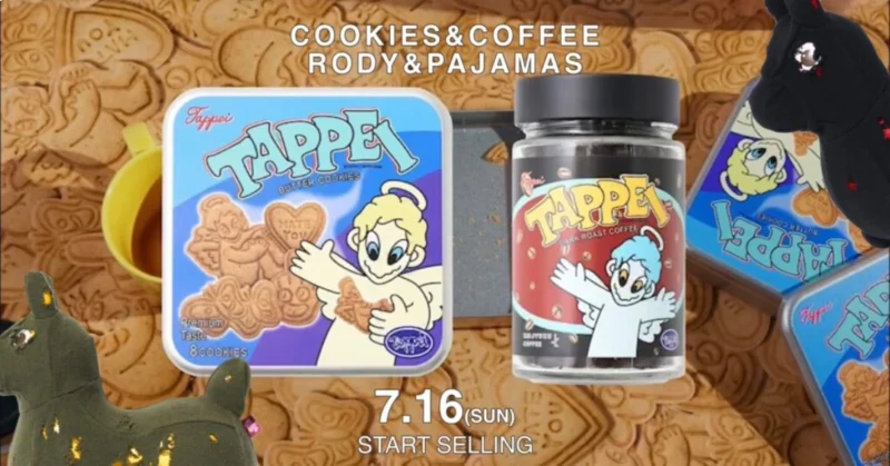 タトゥーアーティストTAPPEIとのコラボアイテムがオンラインに登場。