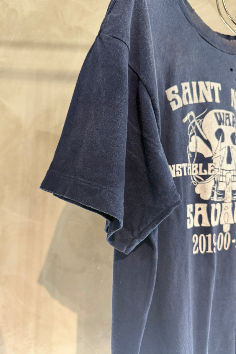 SAINT Mxxxxxx(セントマイケル)；SM-HR8-0000-C71 / NH_SS TEE / STHD.SAINTNBHD / NVY NEIGHBORHOOD ネイバーフッド半袖Tシャツ ネイビー