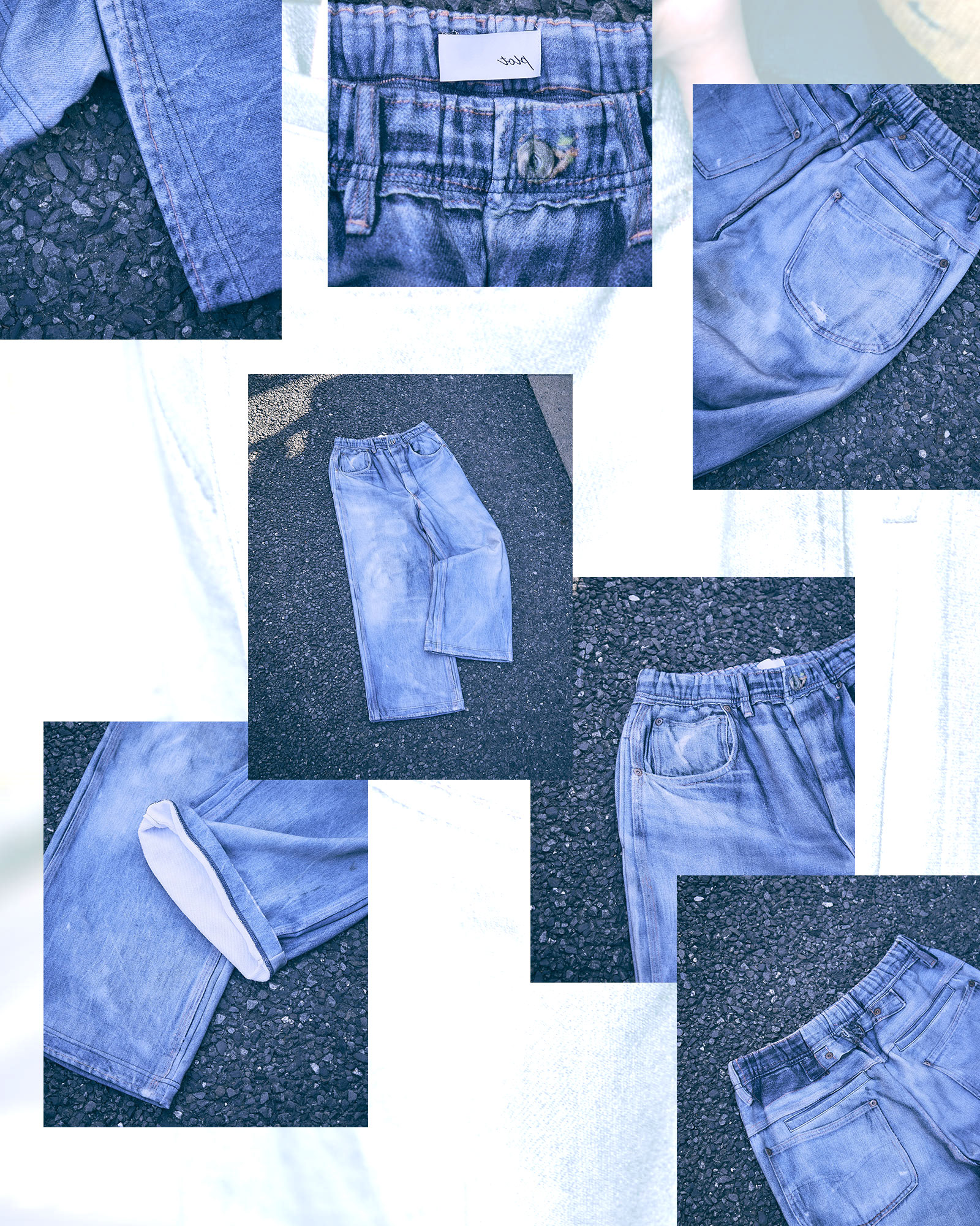 TOLQ(トルク) デニム風 スウェットパンツ