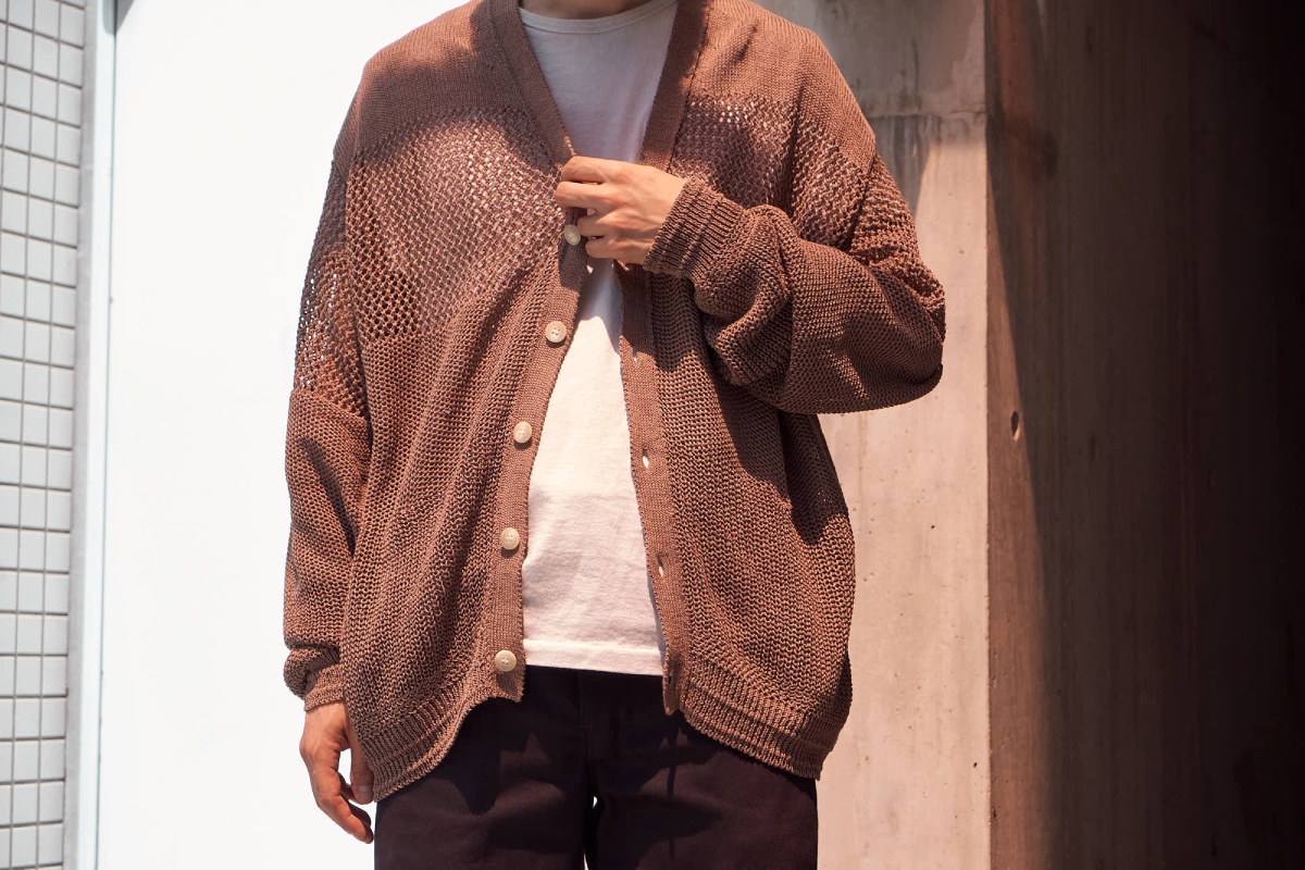 INNAT:OPENWORK PATTERN CARDIGAN