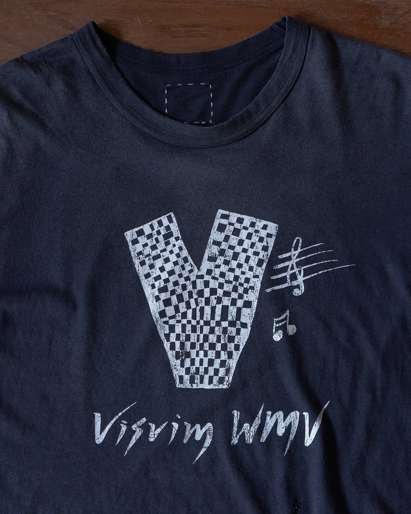 visvim WMV プリント Tシャツ 掠れ