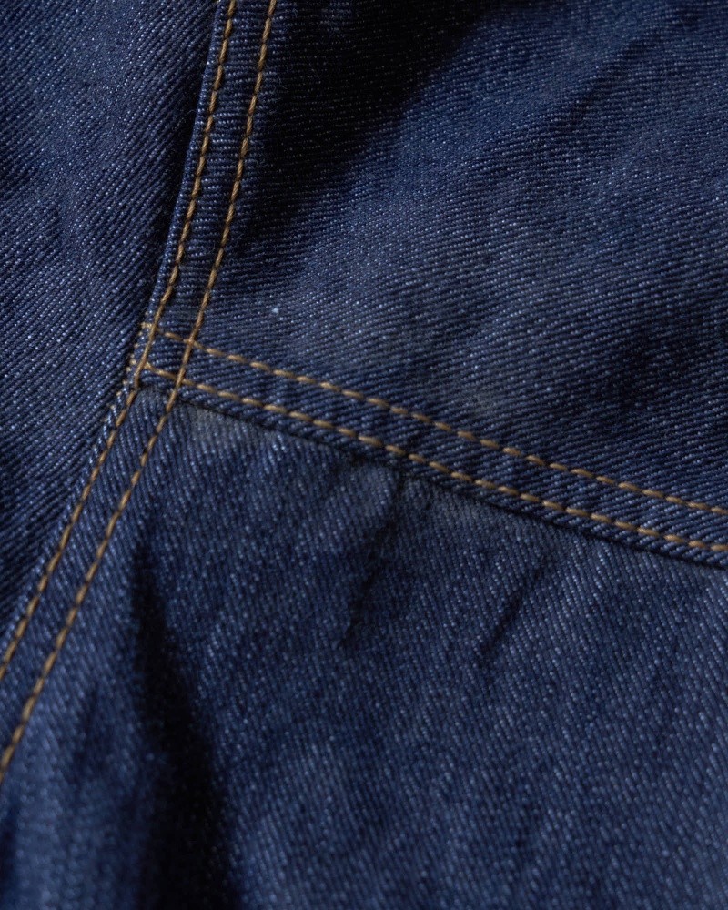 visvim 泥染めデニム 生地表面 泥残り