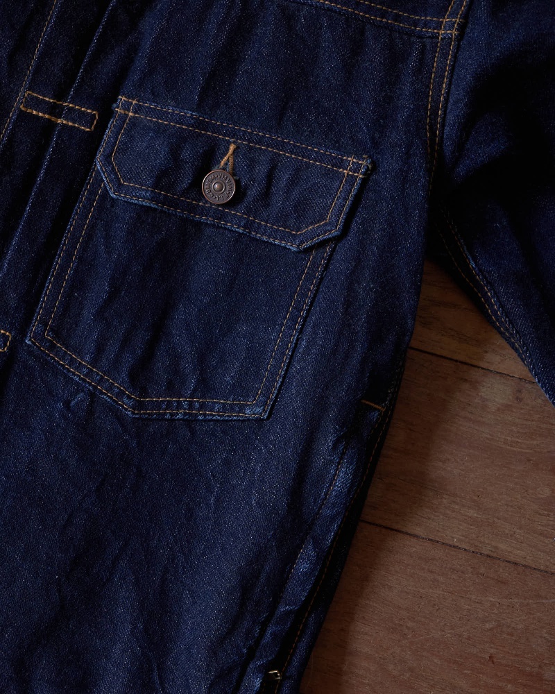 visvim 泥染めデニム ジャケット ポケット 寄り