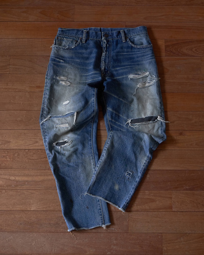 visvim SS 101X JKT DMGD ハード加工 リペア デニム スタッフ私物