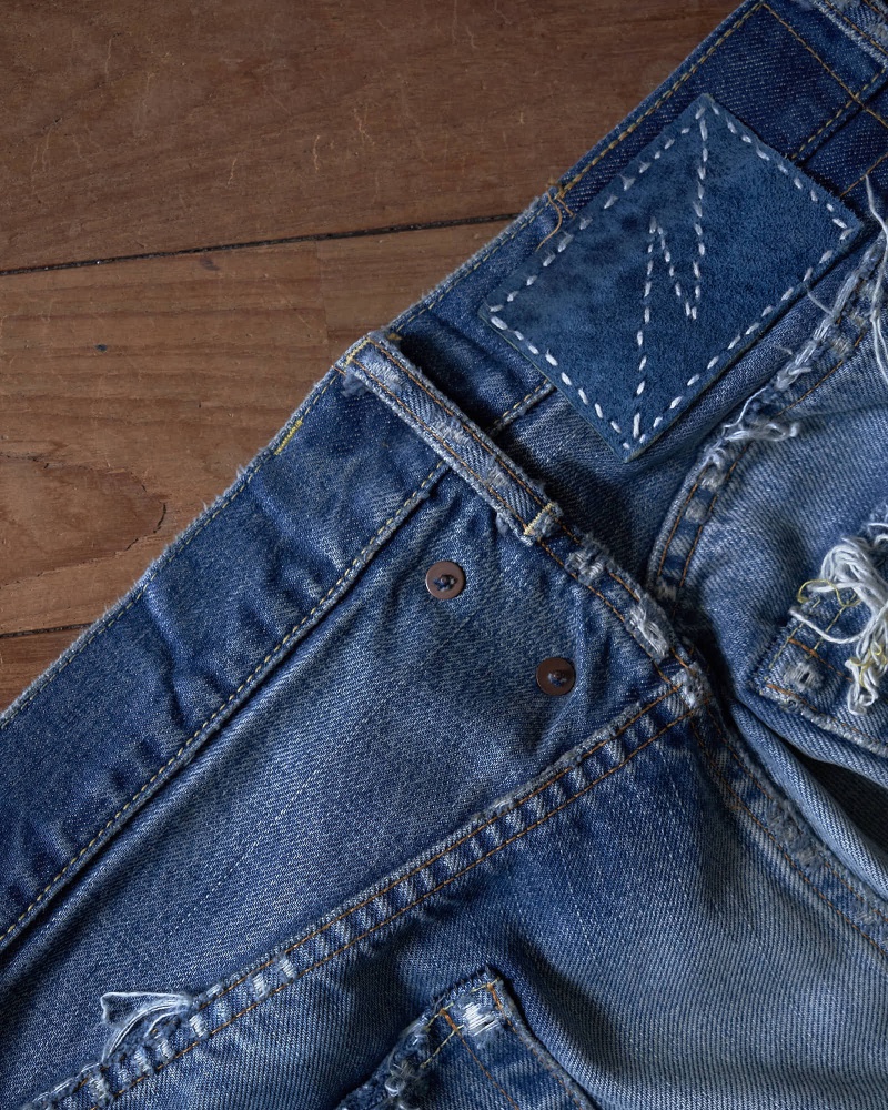 visvim インディゴ デニム ボタン リベット 2