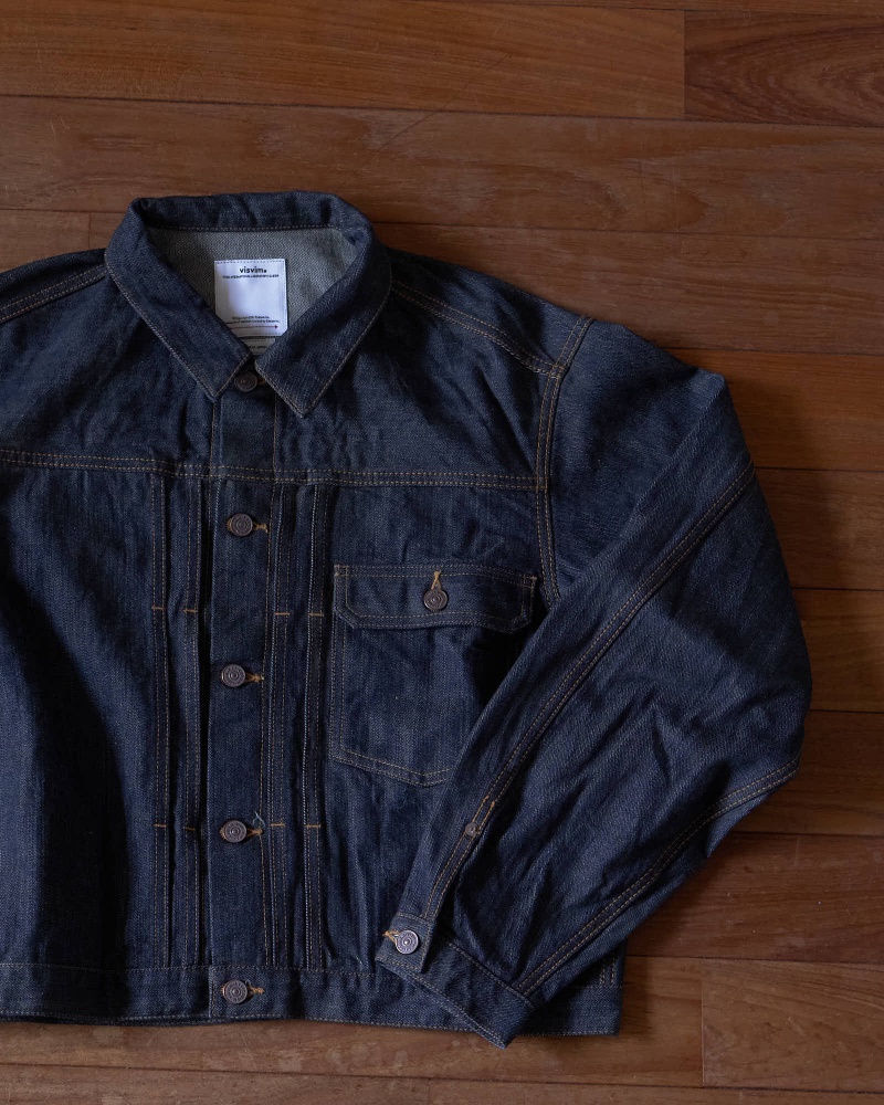 visvim 藍デニム 泥染め重ね