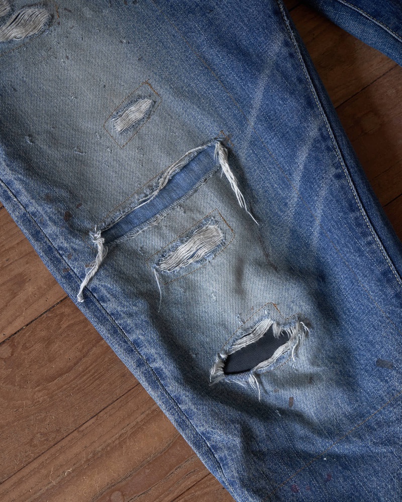 visvim インディゴ デニム アタリ ヒゲ