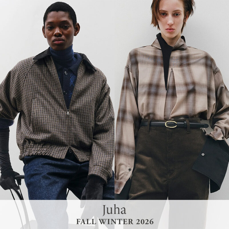 【8/29発売】JUHA(ユハ) 2026FW新作