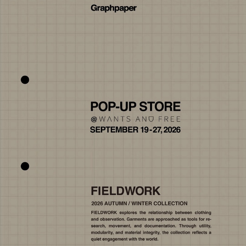 Graphpaper POP-UP STORE at WANTS AND FREE