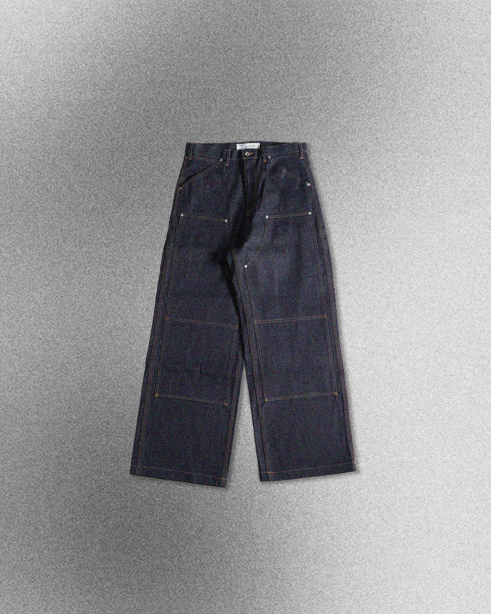 DAIRIKU Rigid Painter Denim Wide Pants