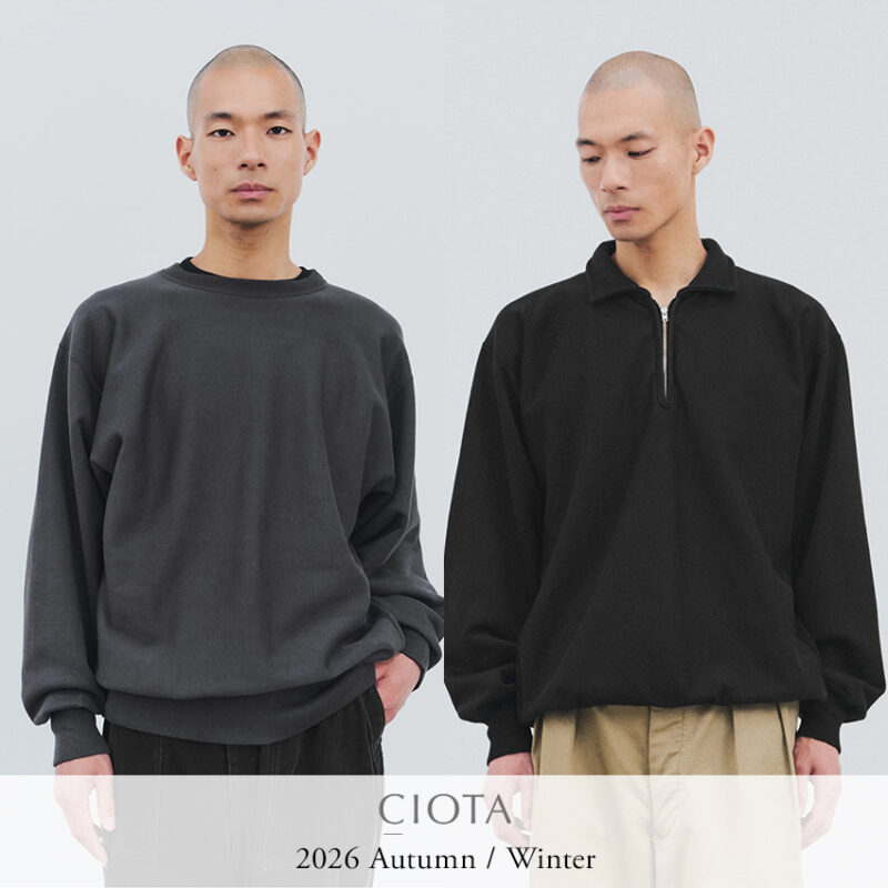 CIOTA(シオタ)吊編スウェット2型